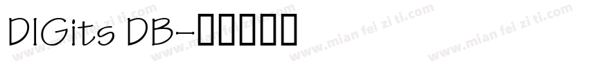 DIGits DB字体转换
